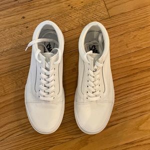 Vans, white, platform, sneaker